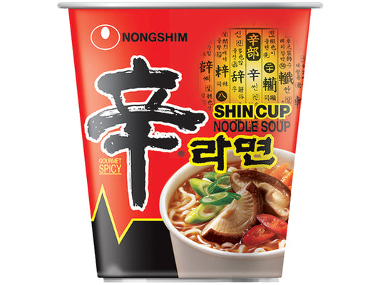 NongShim Instant Korean Noodles Shin in cup Hot 68 g