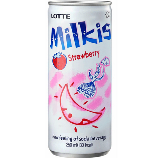 Lotte Milkis Strawberry Korean Soda 250ml