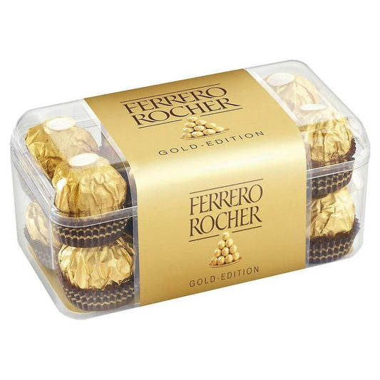 Chocolade balletjes in goude verpakking