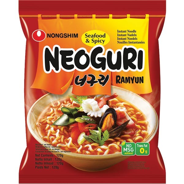 NongShim Neoguri Seafood & Spicy Korean Noodle 120g