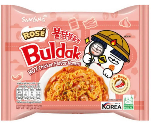 Samyang Buldak Rose Buldak Roergebakken Noedels 140g