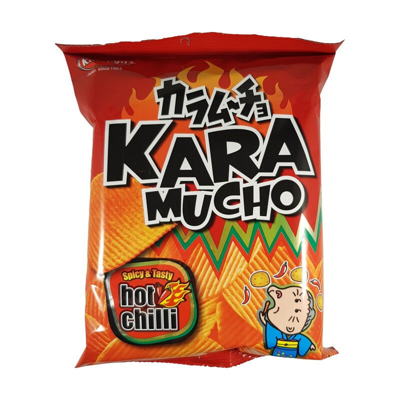 Koikeya Karamucho Potato Snack ridged Hot  Chilli 60g