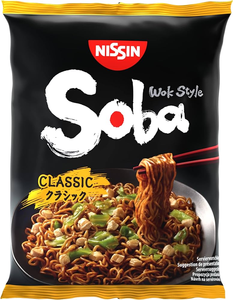 Nissin Soba Japanese Noodles WOK Style 108g