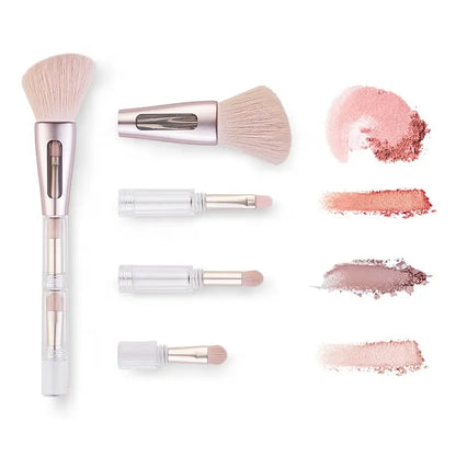 4-in-1 Makeup Brushes for Eyeshadow and Blush - Multifunctional Beauty Tool