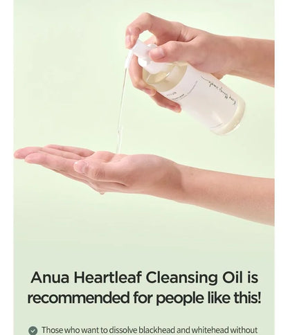 hoe gebruik je Anua HEARTLEAF PORE CONTROL CLEANSING OIL 200ML