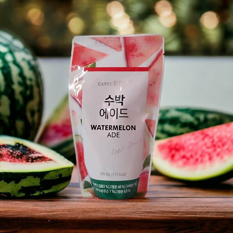 CAFFE BENE Watermelon Ade Korean Pouch Drink 190ml