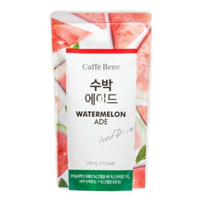 CAFFE BENE Watermelon Ade Korean Pouch Drink 190ml