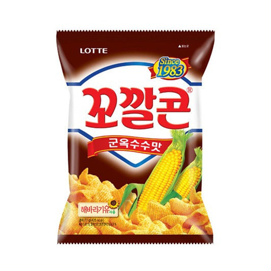 Lotte Koreaanse Chips Popping Corn Gegrilde Mais 72g