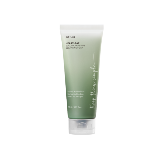 Anua HEARTLEAF SUCCINIC MOISTURE CLEANSING FOAM 150ML bestellen